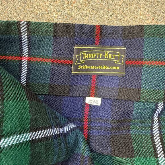 ThriftyKilt Scottish National Tartan Pleated Adjustable Hook Loop Kilt XL - Picture 5 of 8
